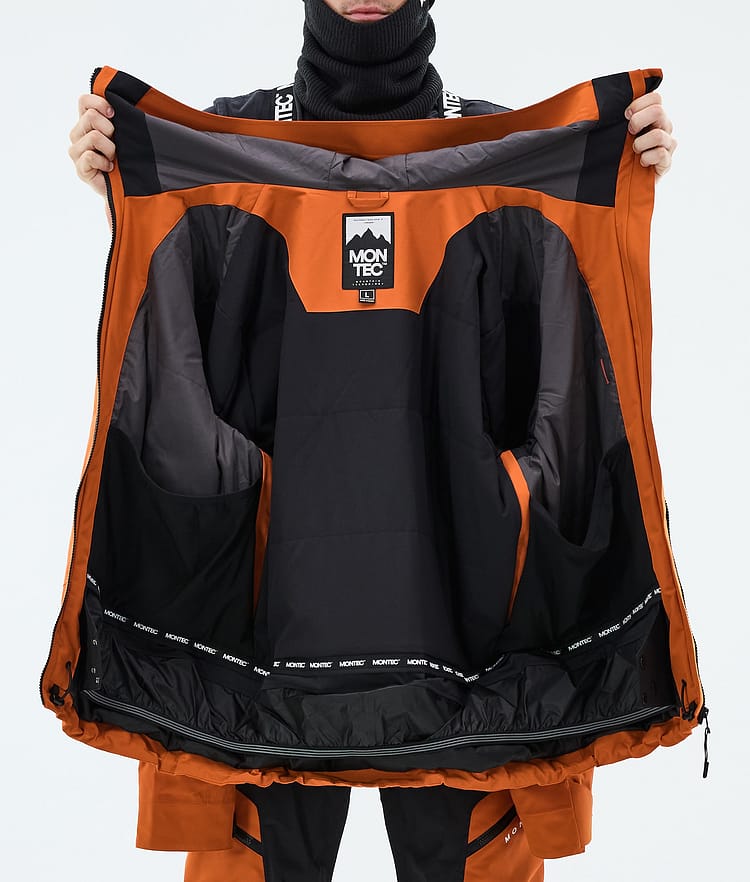 Oracle Ski Jacket Men Burned Orange/Black, Image 9 of 9
