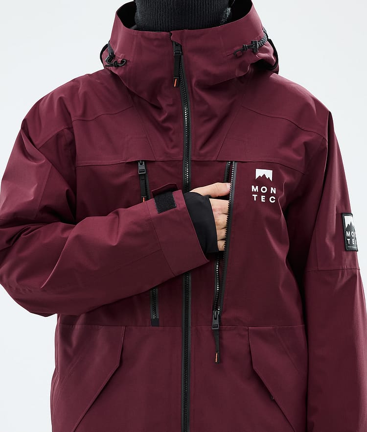 Sentinel Snowboard Jacket Men Burgundy, Image 8 of 9