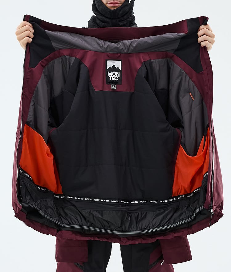 Sentinel Snowboard Jacket Men Burgundy, Image 9 of 9