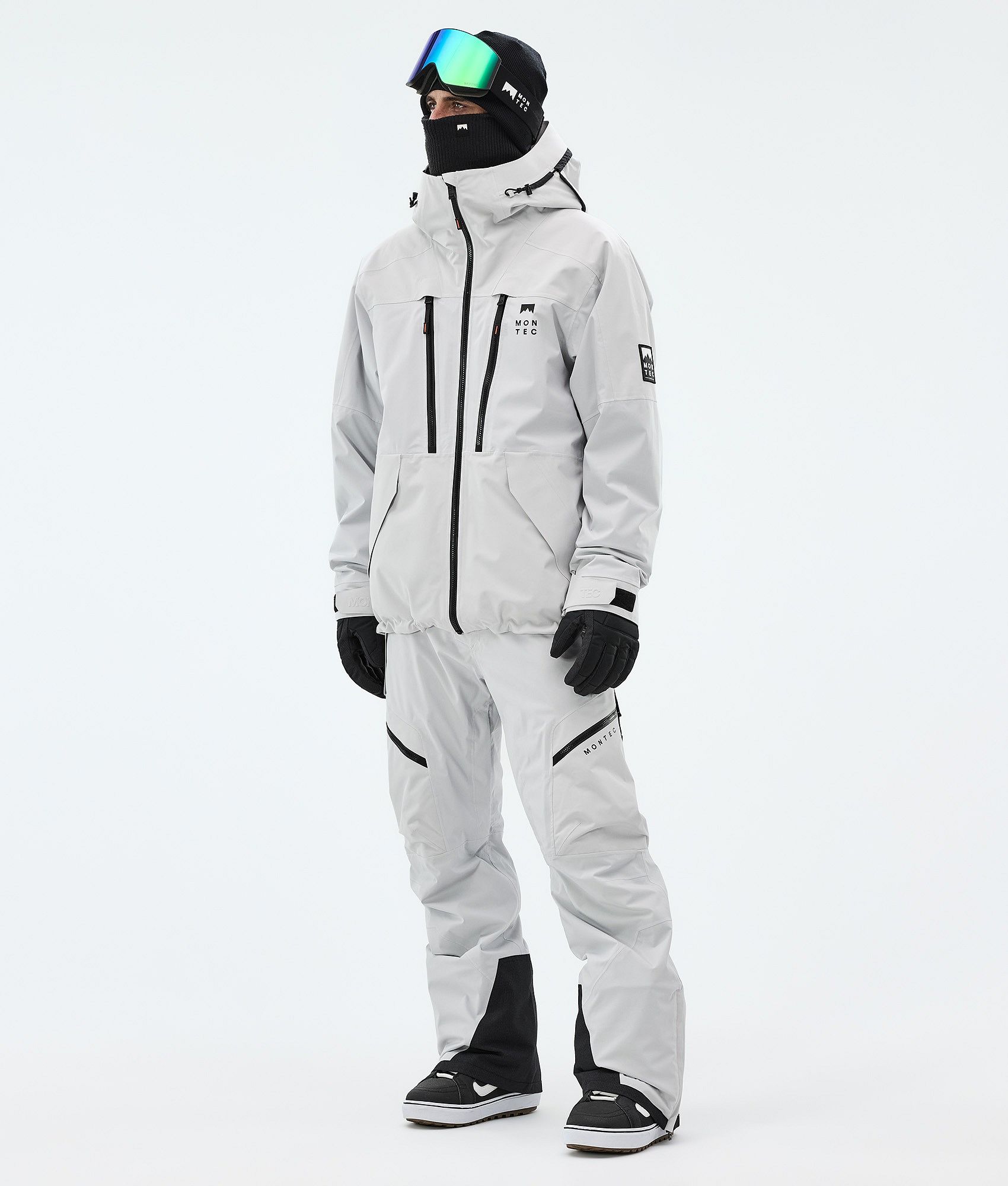 Montec Sentinel スノーボードジャケット メンズ Light Grey - グレー