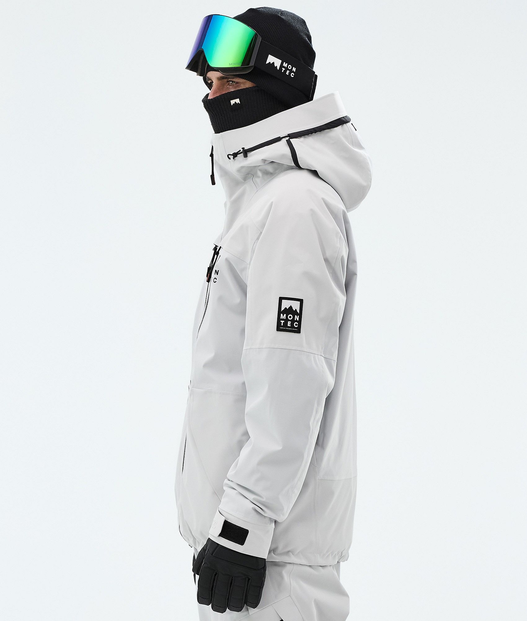 MONTEC ホワイト スノーボードウェア Montec Sentinel Snowboard Jacket Men Light Grey | Montecwear.com