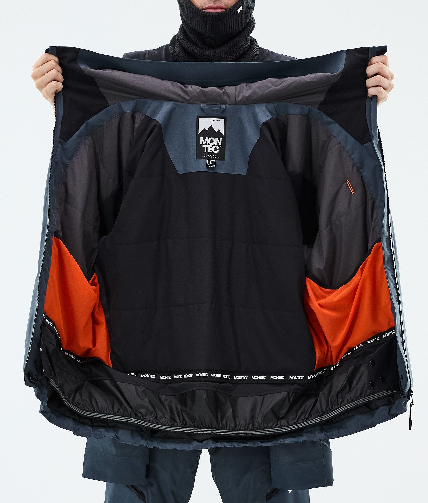 Montec Sentinel Snowboard Jacket Men Metal Blue | Montecwear.com