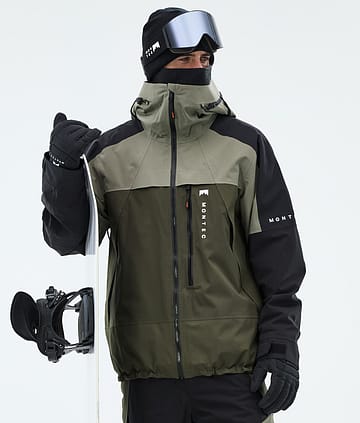 Oracle Bunda na Snowboard Pánské Greenish/Black/Olive Green