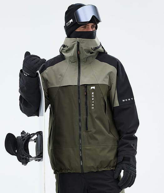 Oracle Veste Snowboard Homme Greenish/Black/Olive Green