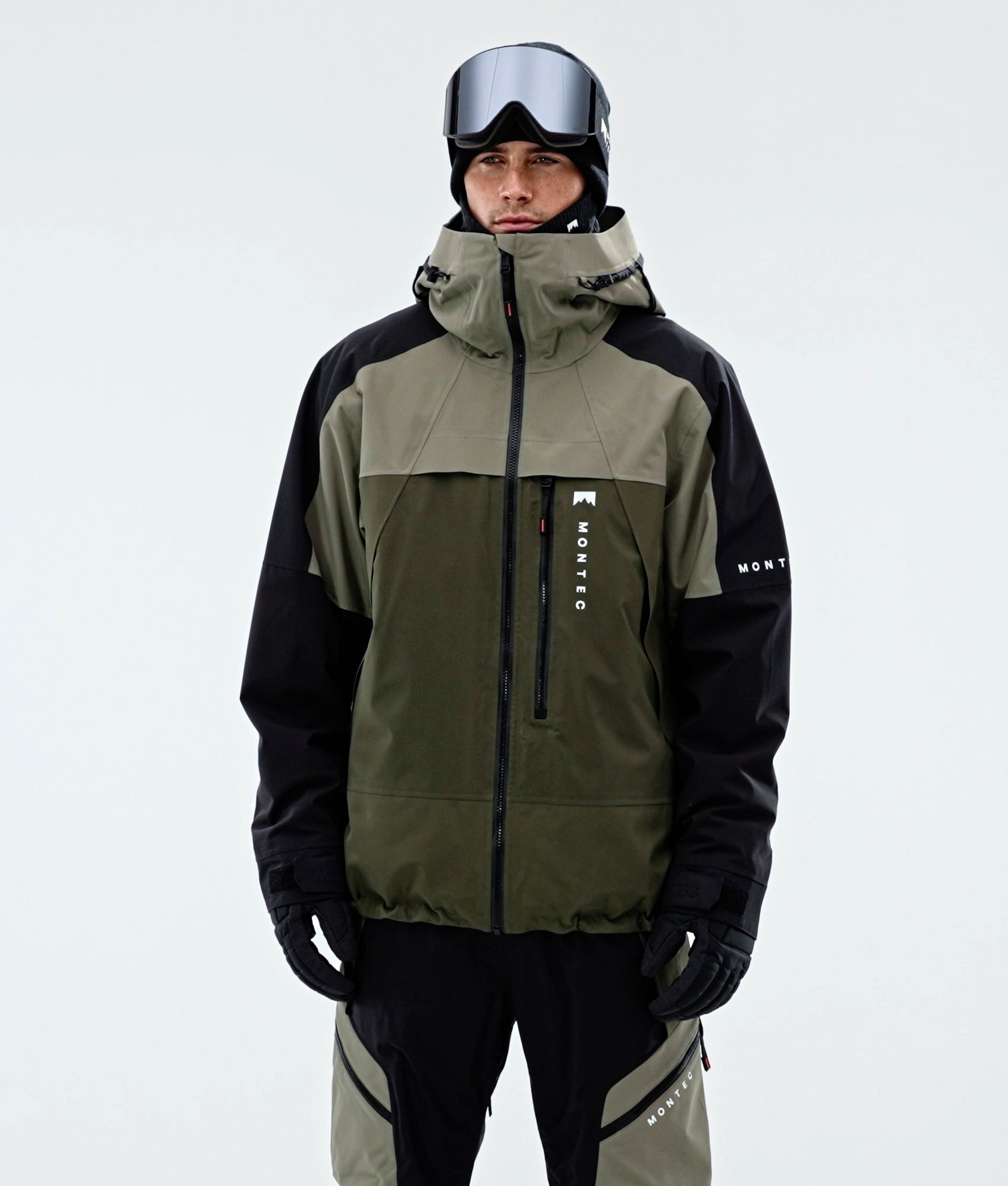Montec Oracle スキージャケット メンズ Greenish/Black/Olive Green