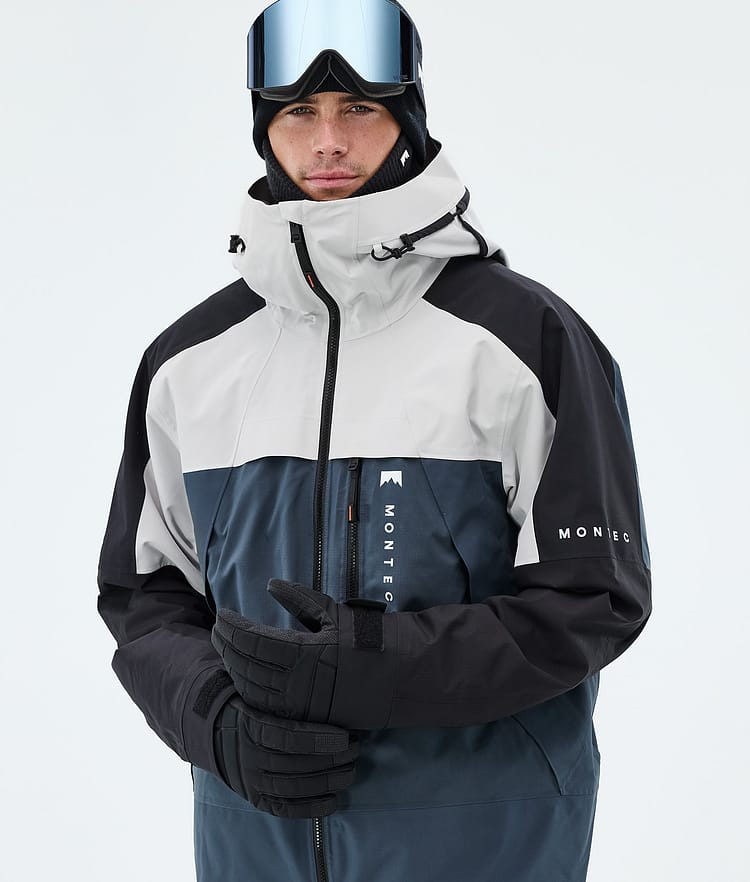 Oracle Ski Jacket Men Light Grey/Black/Metal Blue, Image 4 of 9
