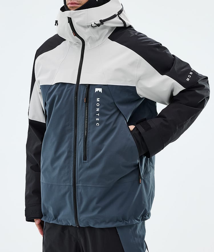 Oracle Ski Jacket Men Light Grey/Black/Metal Blue, Image 7 of 9