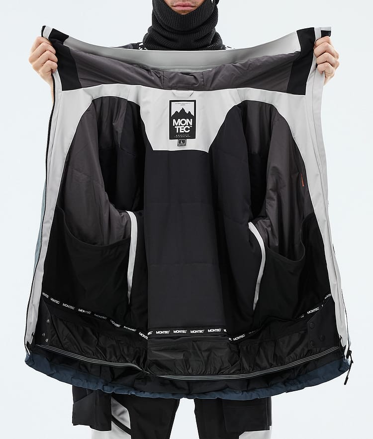 Oracle Ski Jacket Men Light Grey/Black/Metal Blue, Image 9 of 9