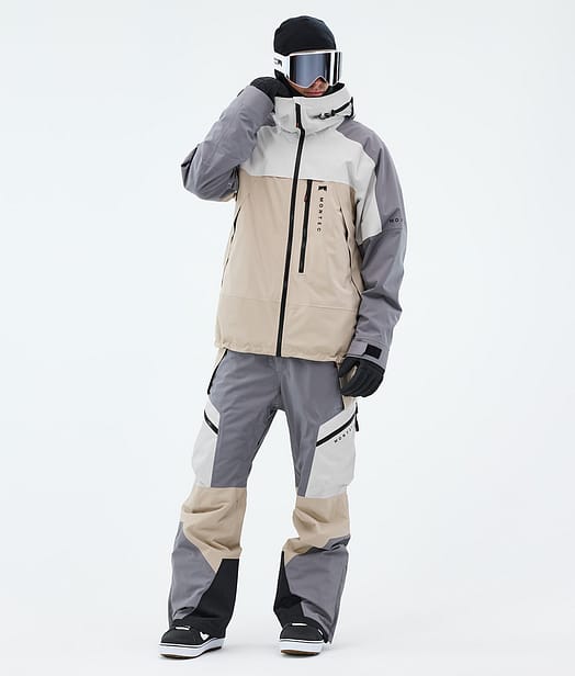 Oracle Snowboardový Outfit Light Grey/Light Pearl/Sand