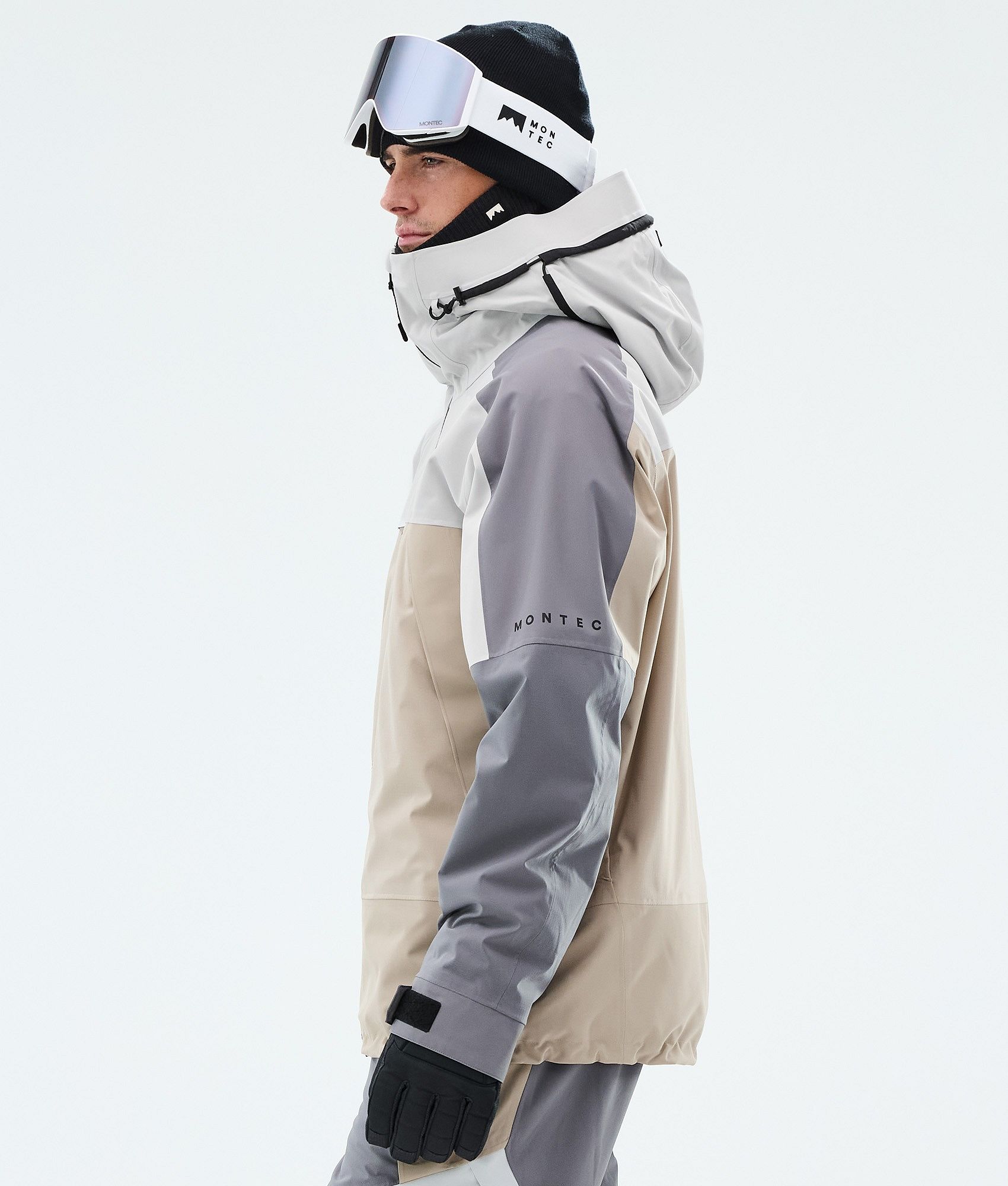 Montec Oracle スノーボードジャケット メンズ Light Grey/Light Pearl