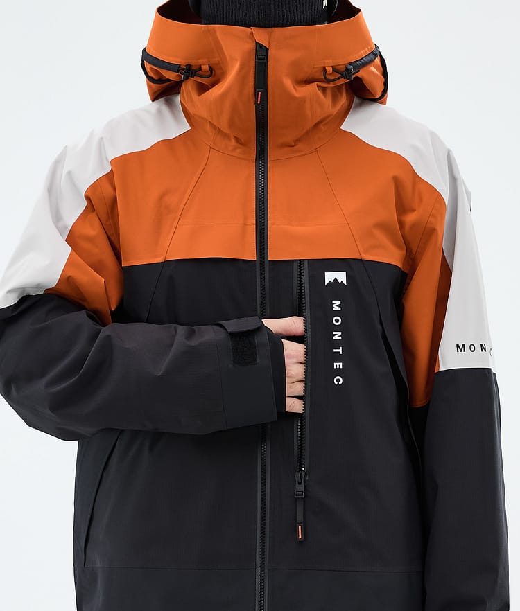 Oracle Snowboard Jacket Men Burned Orange/Light Grey/Black, Image 8 of 9