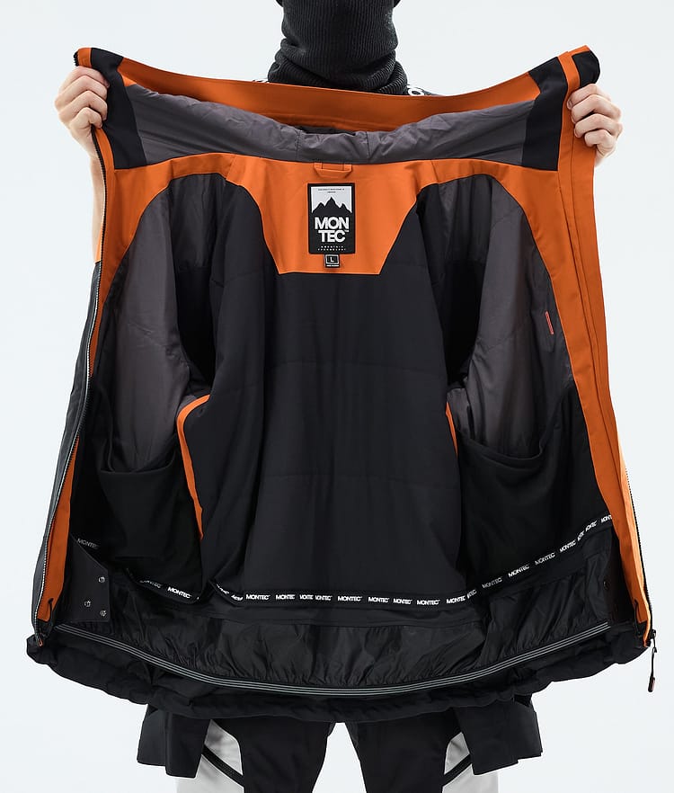 Oracle Ski Jacket Men Burned Orange/Light Grey/Black, Image 9 of 9