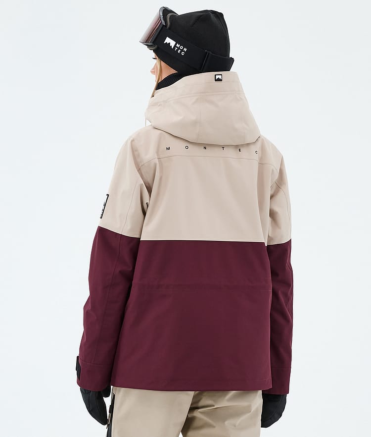 Doom W Ski Jacket Women Sand/Black/Burgundy, Image 6 of 10