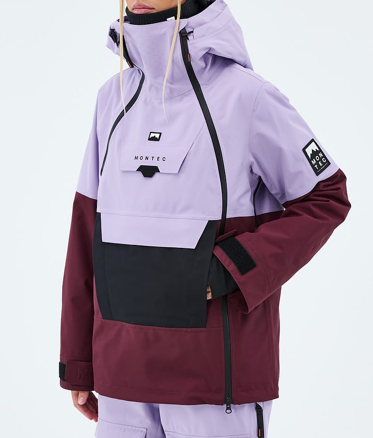 Doom W Snowboard Jacket Women Faded Violet/Black/Burgundy, Image 7 of 10