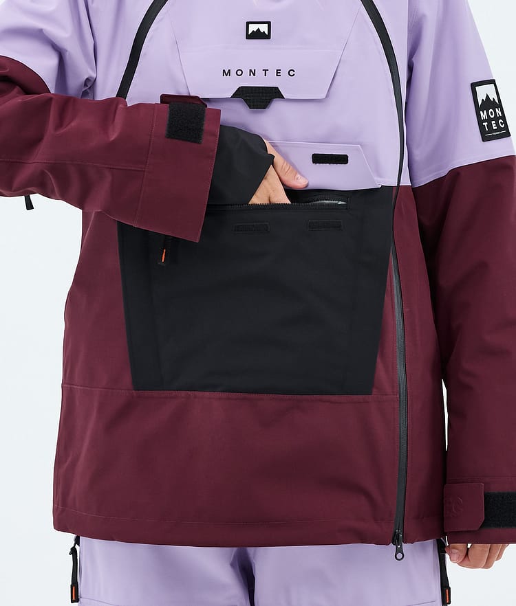 Doom W Ski Jacket Women Faded Violet/Black/Burgundy, Image 8 of 10