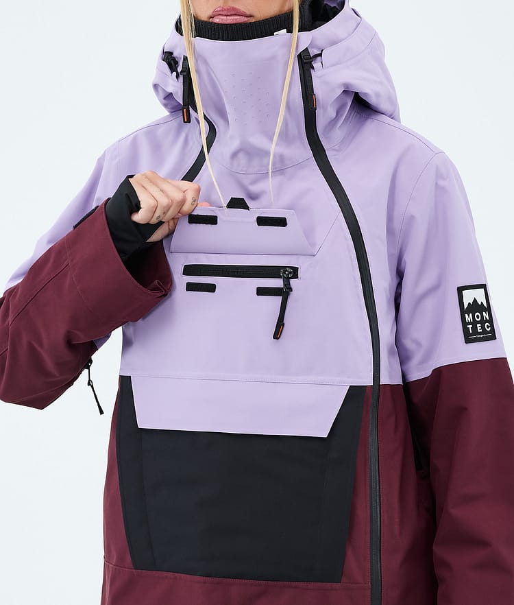 Doom W Ski Jacket Women Faded Violet/Black/Burgundy, Image 9 of 10