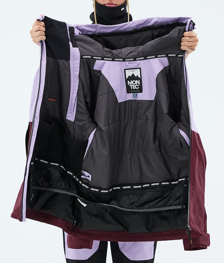 Doom W Ski Jacket Women Faded Violet/Black/Burgundy, Image 10 of 10