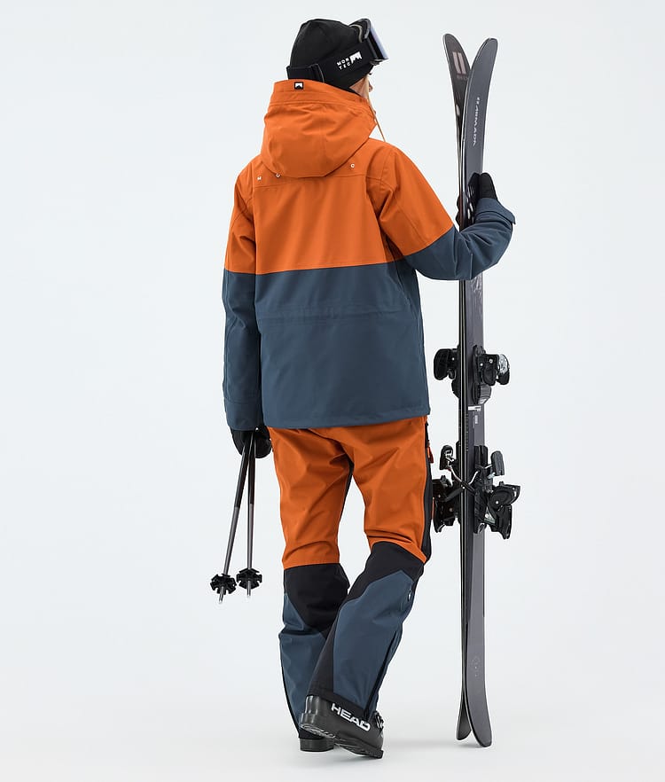 Doom W Ski Jacket Women Burned Orange/Black/Metal Blue, Image 3 of 10