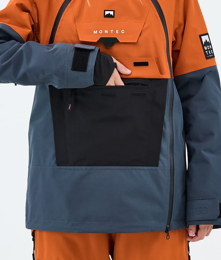 Doom W Ski Jacket Women Burned Orange/Black/Metal Blue, Image 8 of 10