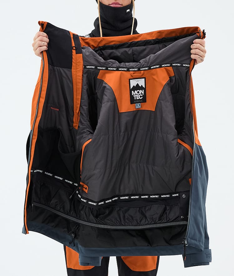 Doom W Snowboard Jacket Women Burned Orange/Black/Metal Blue, Image 10 of 10