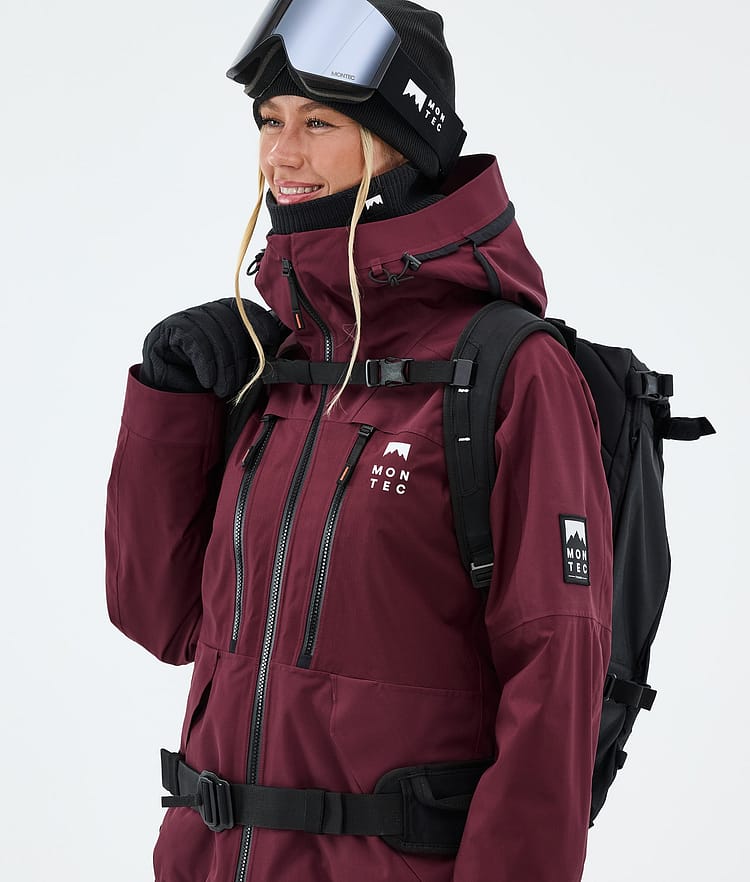 Sentinel W Giacca Snowboard Donna Burgundy, Image 4 of 9