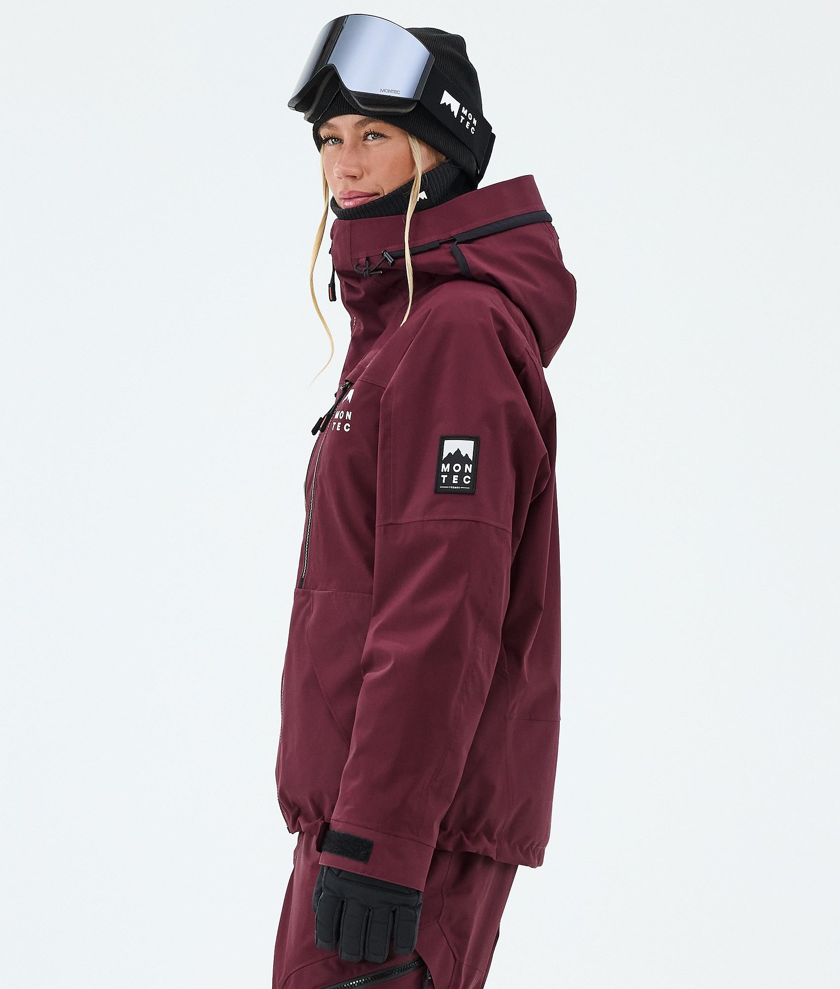 Montec Sentinel W Snowboard Jacket Women Burgundy | Montecwear.com