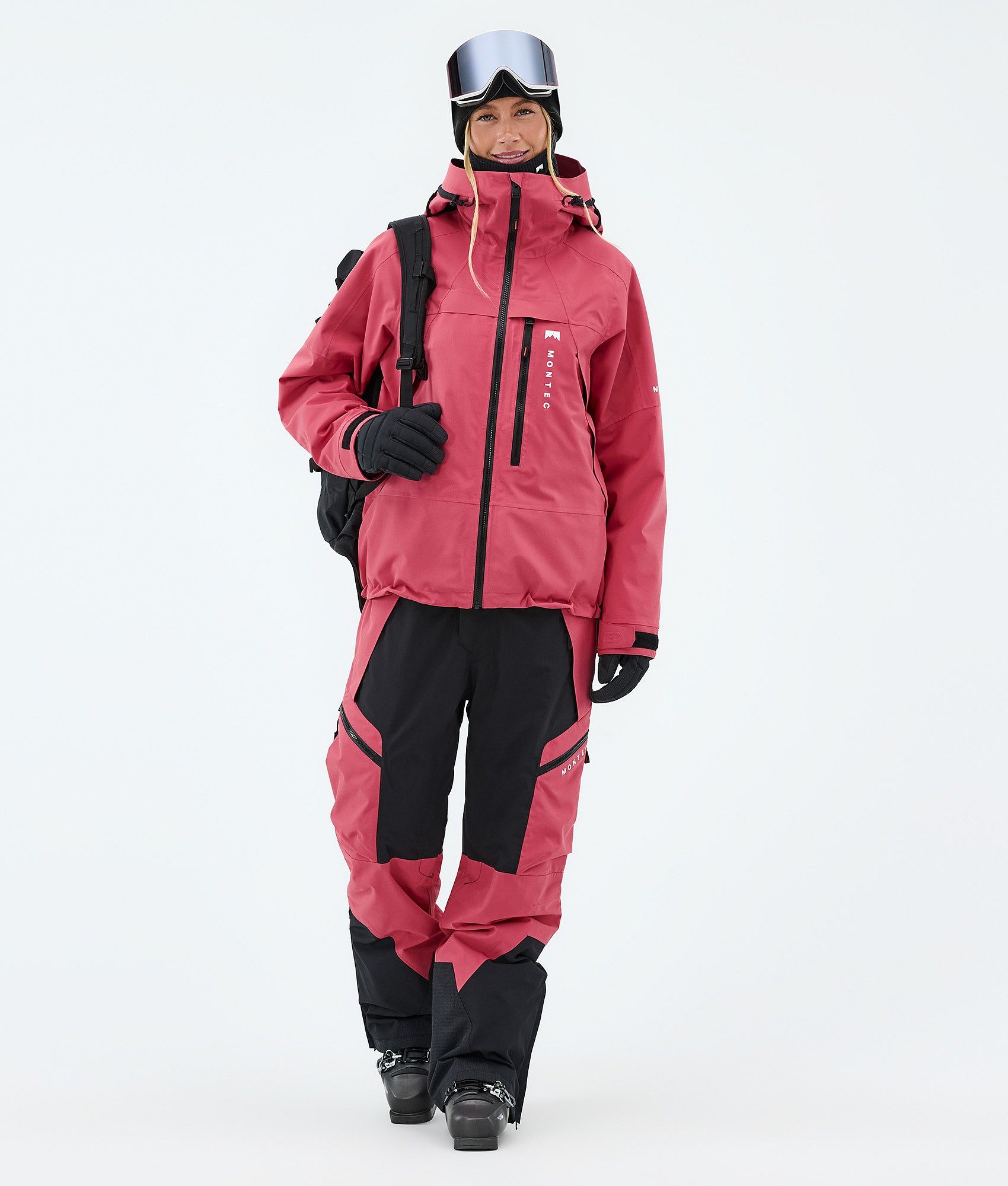 Montec Oracle W スキージャケット レディース Light Red - レッド