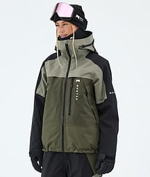 Montec Oracle W Veste de Ski Femme Greenish/Black/Olive Green
