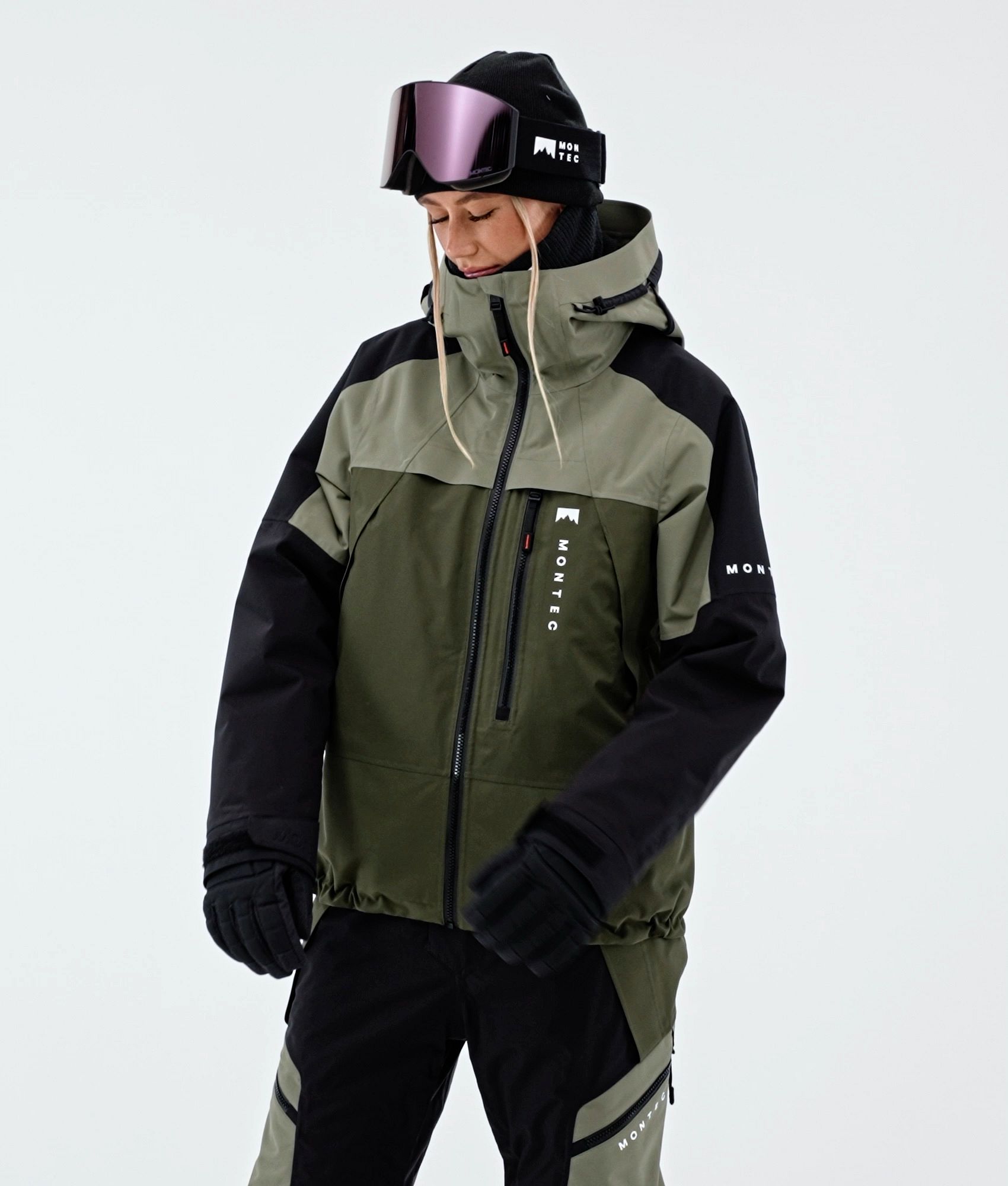 Montec Oracle W スノーボードジャケット レディース Greenish/Black