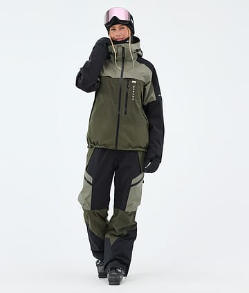 Oracle W Outfit Sci Donna Greenish/Black/Olive Green