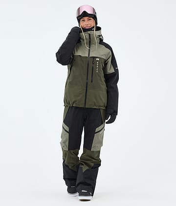 Oracle W Outfit Snowboard Donna Greenish/Black/Olive Green
