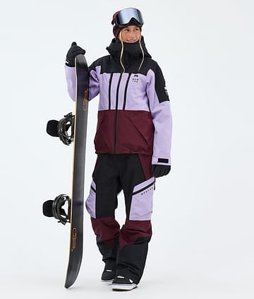 Sentinel W Outfit Snowboard Donna Black/Faded Violet/Burgundy