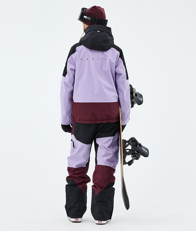 Sentinel W Giacca Snowboard Donna Black/Faded Violet/Burgundy, Image 3 of 9
