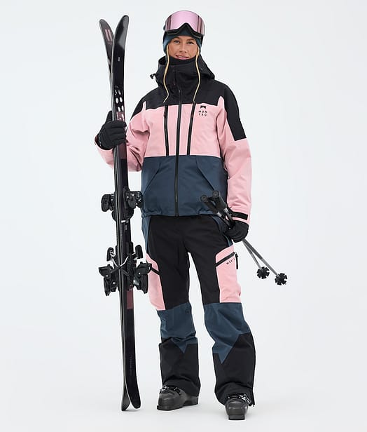 Sentinel W Ski Outfit Black/Soft Pink/Metal Blue