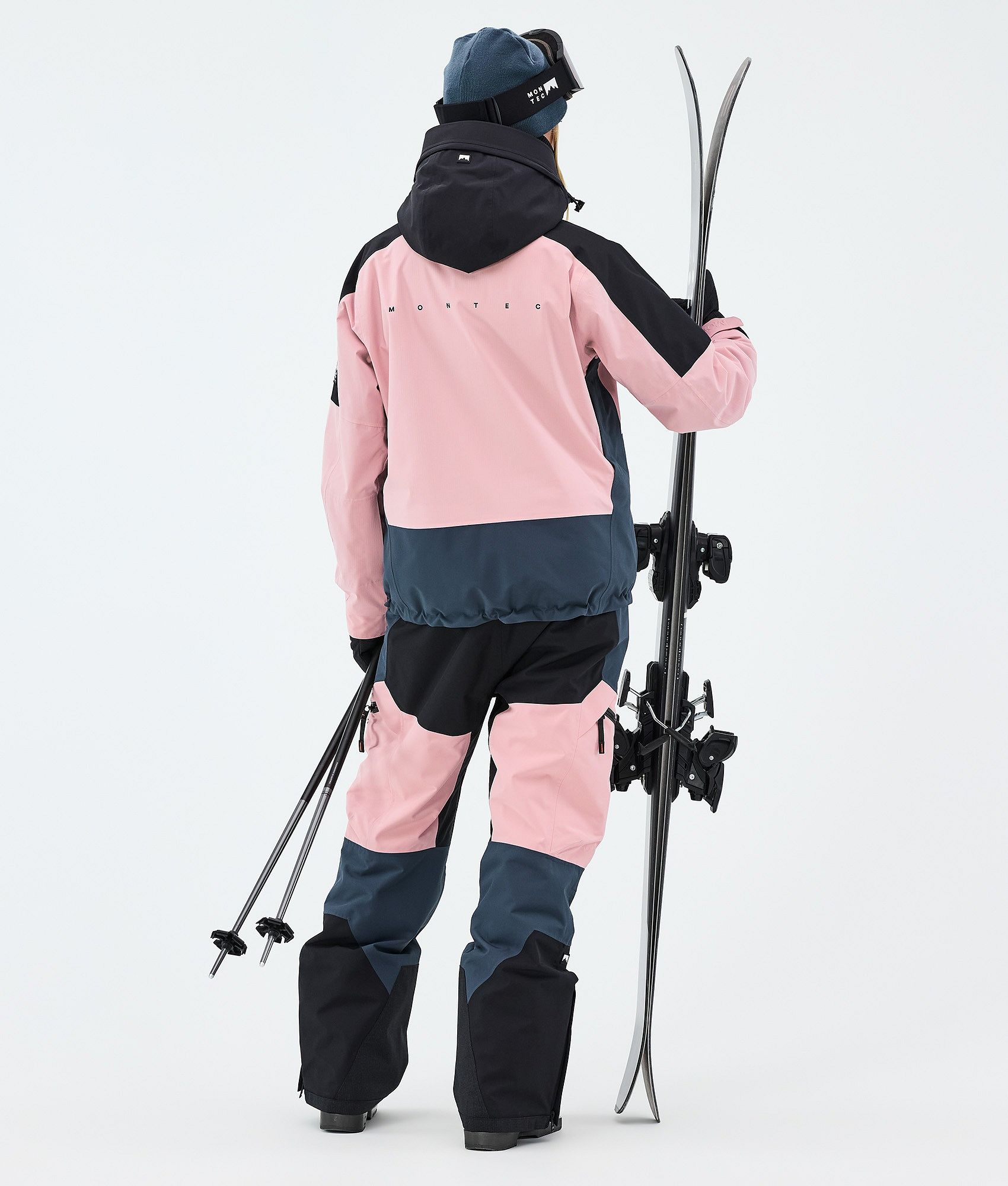 Montec Sentinel W Ski Jacket Women Black/Soft Pink/Metal Blue