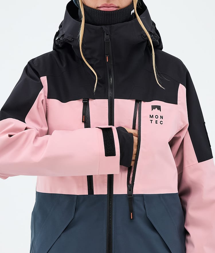 Sentinel W Giacca Snowboard Donna Black/Soft Pink/Metal Blue, Image 8 of 9