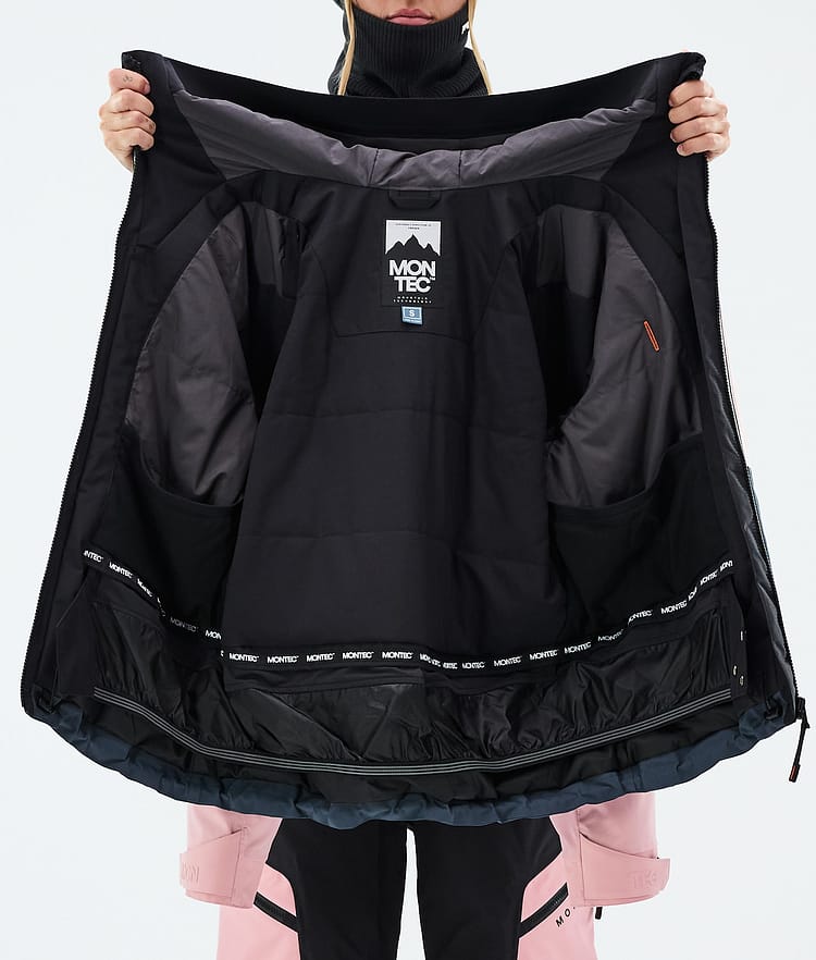 Sentinel W Giacca Snowboard Donna Black/Soft Pink/Metal Blue, Image 9 of 9