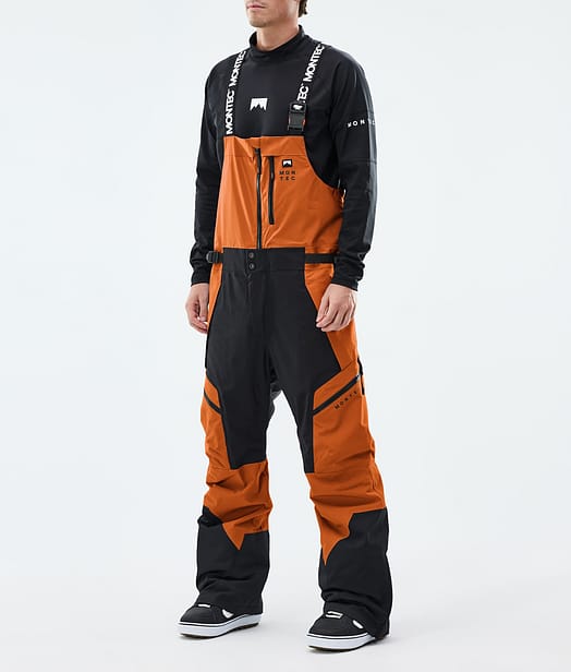 Dozer Snowboard Bukser Herre Burned Orange/Black