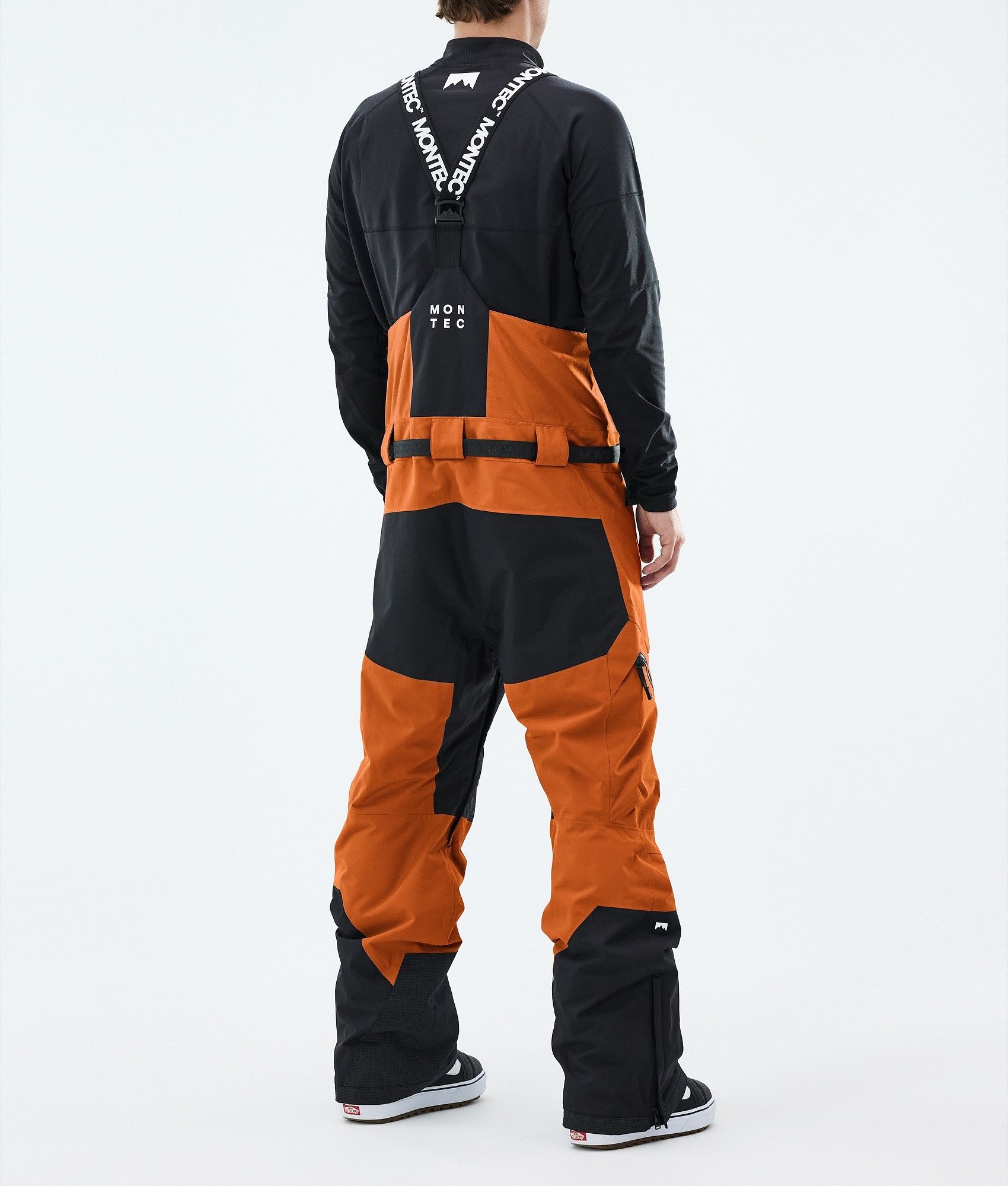 Montec Dozer Snowboard Pants Men Burned Orange/Black | Montecwear CA