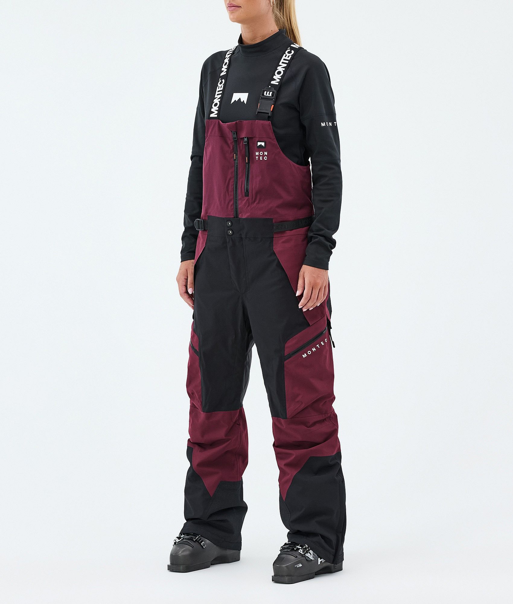 Montec Dozer W スキーパンツ レディース Burgundy/Black