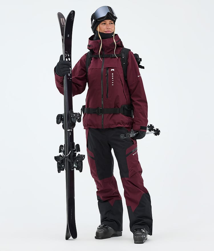 Dozer W Skibukser Dame Burgundy/Black, Image 2 of 7