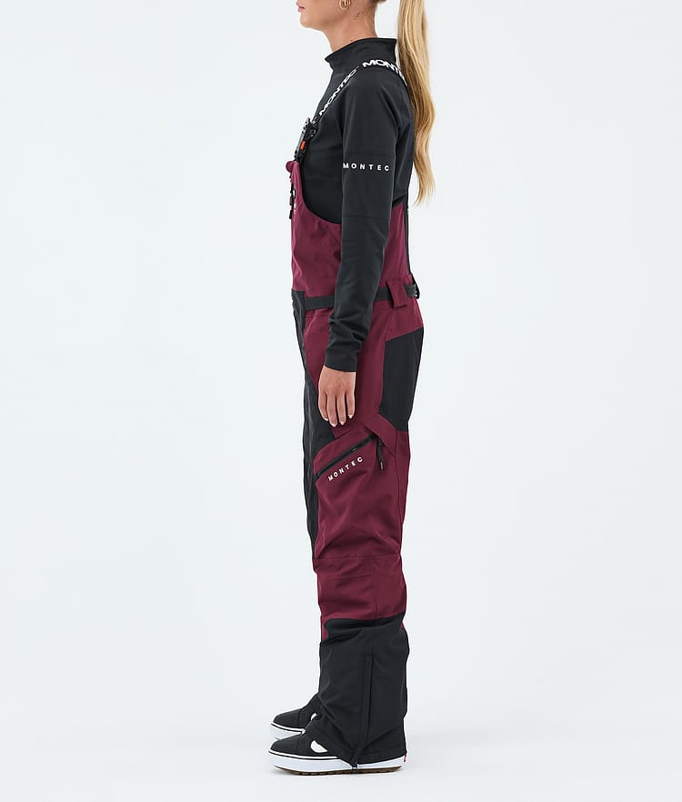 Dozer W Snowboard Bukser Dame Burgundy/Black, Image 3 of 7