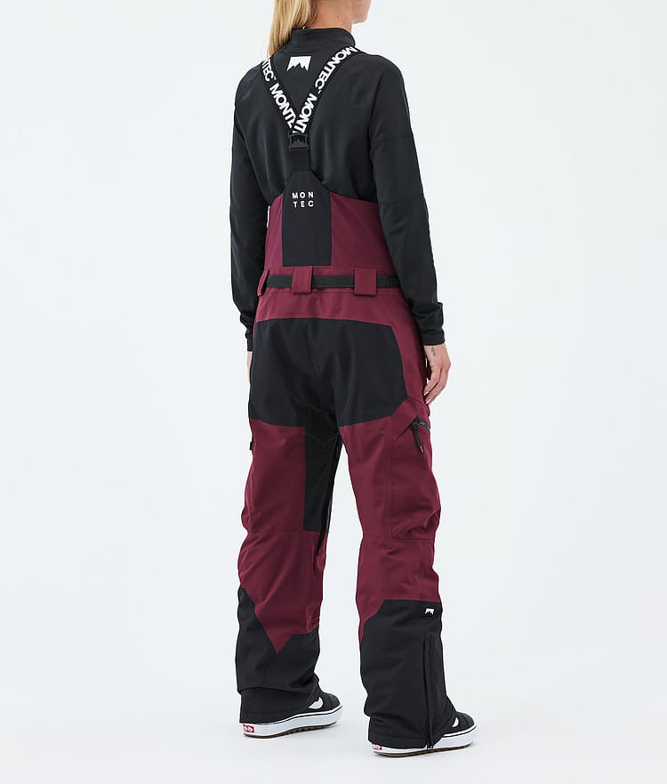 Dozer W Snowboard Bukser Dame Burgundy/Black, Image 4 of 7
