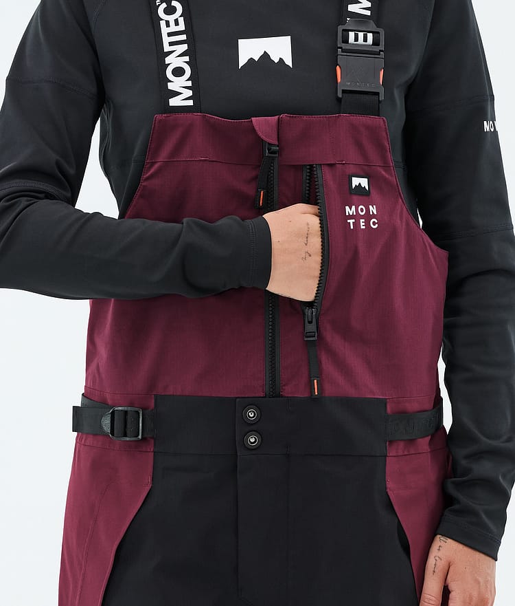 Dozer W Snowboard Bukser Dame Burgundy/Black, Image 6 of 7