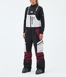 Montec Dozer W Ski Pants Women Light Grey/Black/Burgundy