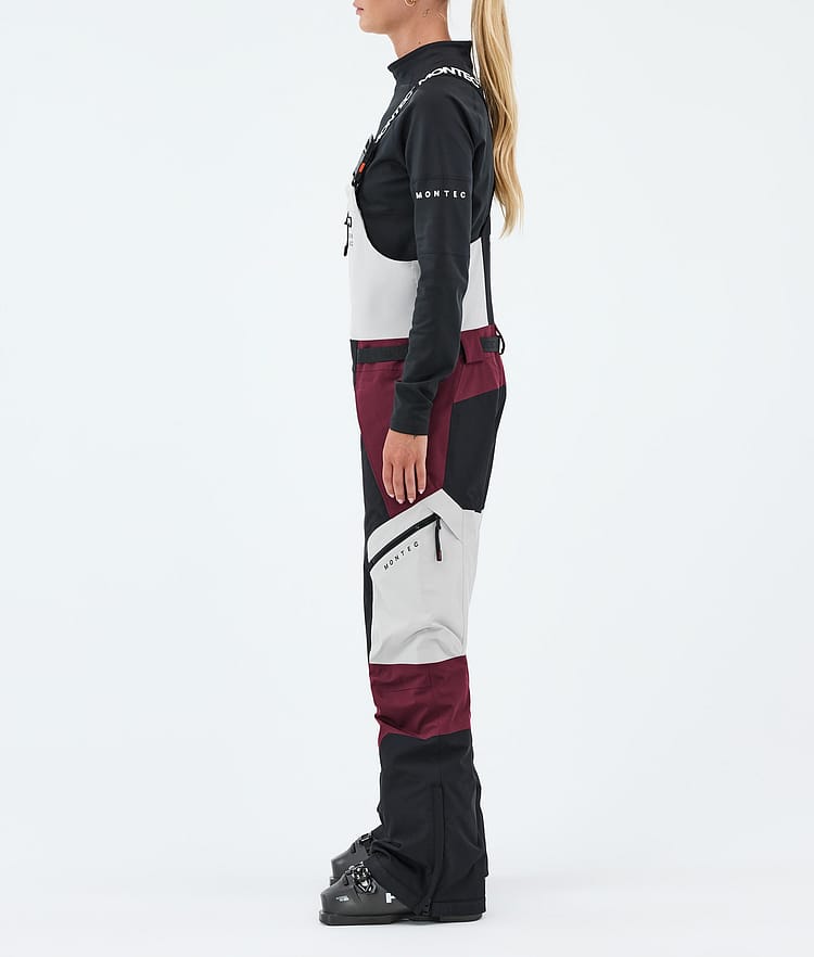 Dozer W Skibukser Dame Light Grey/Black/Burgundy, Image 3 of 7