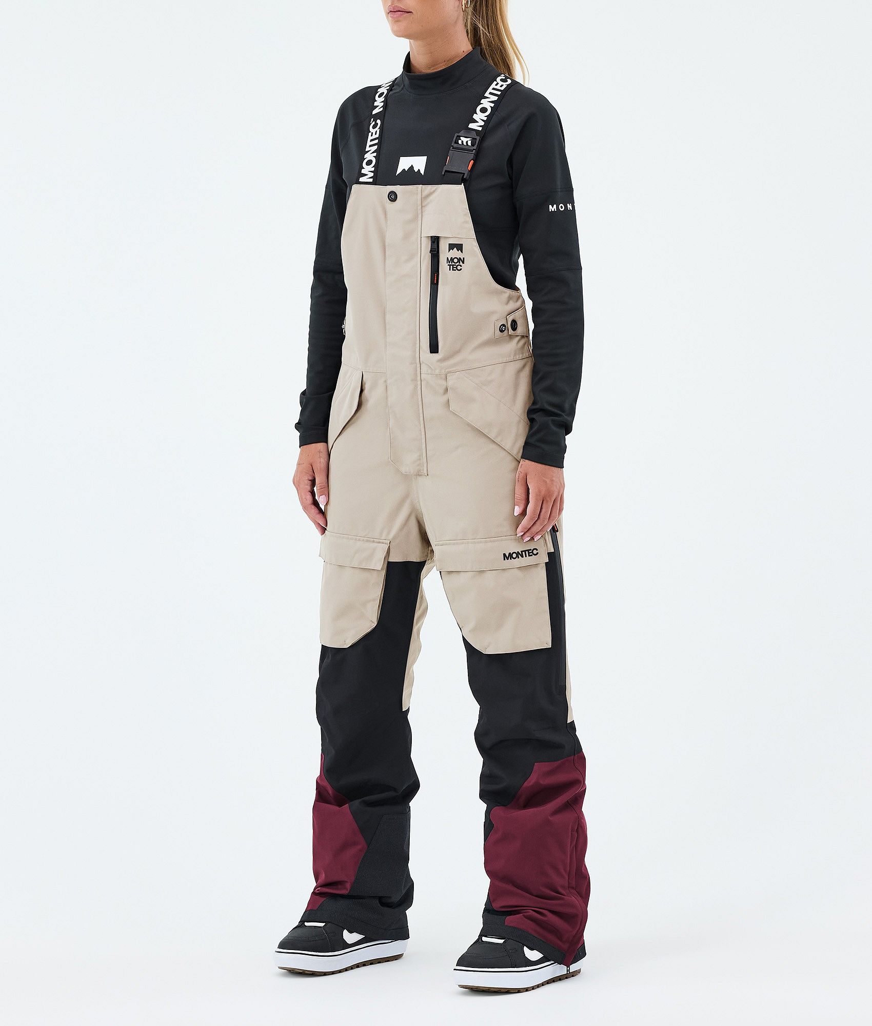 Montec Fawk W スノボ パンツ レディース Sand/Black/Burgundy
