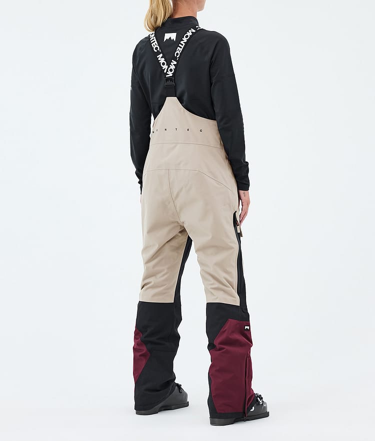 Fawk W Pantaloni Sci Donna Sand/Black/Burgundy, Image 4 of 7