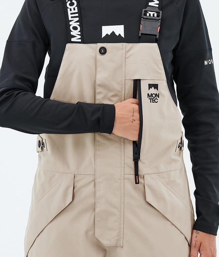 Fawk W Pantaloni Snowboard Donna Sand/Black/Burgundy, Image 6 of 7