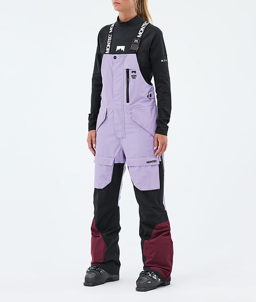 Fawk W Skibroek Dames Faded Violet/Black/Burgundy